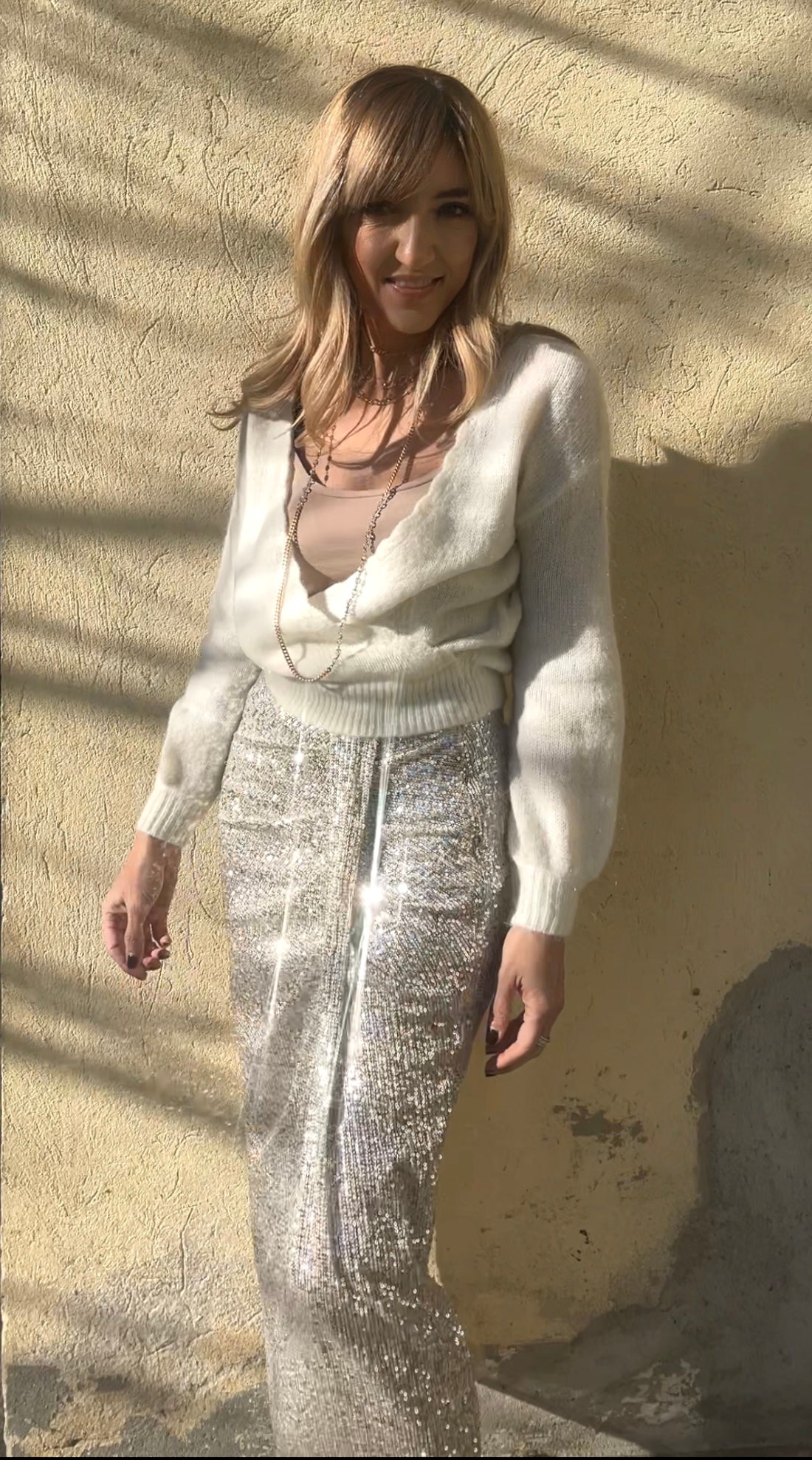 Longuette paillettes