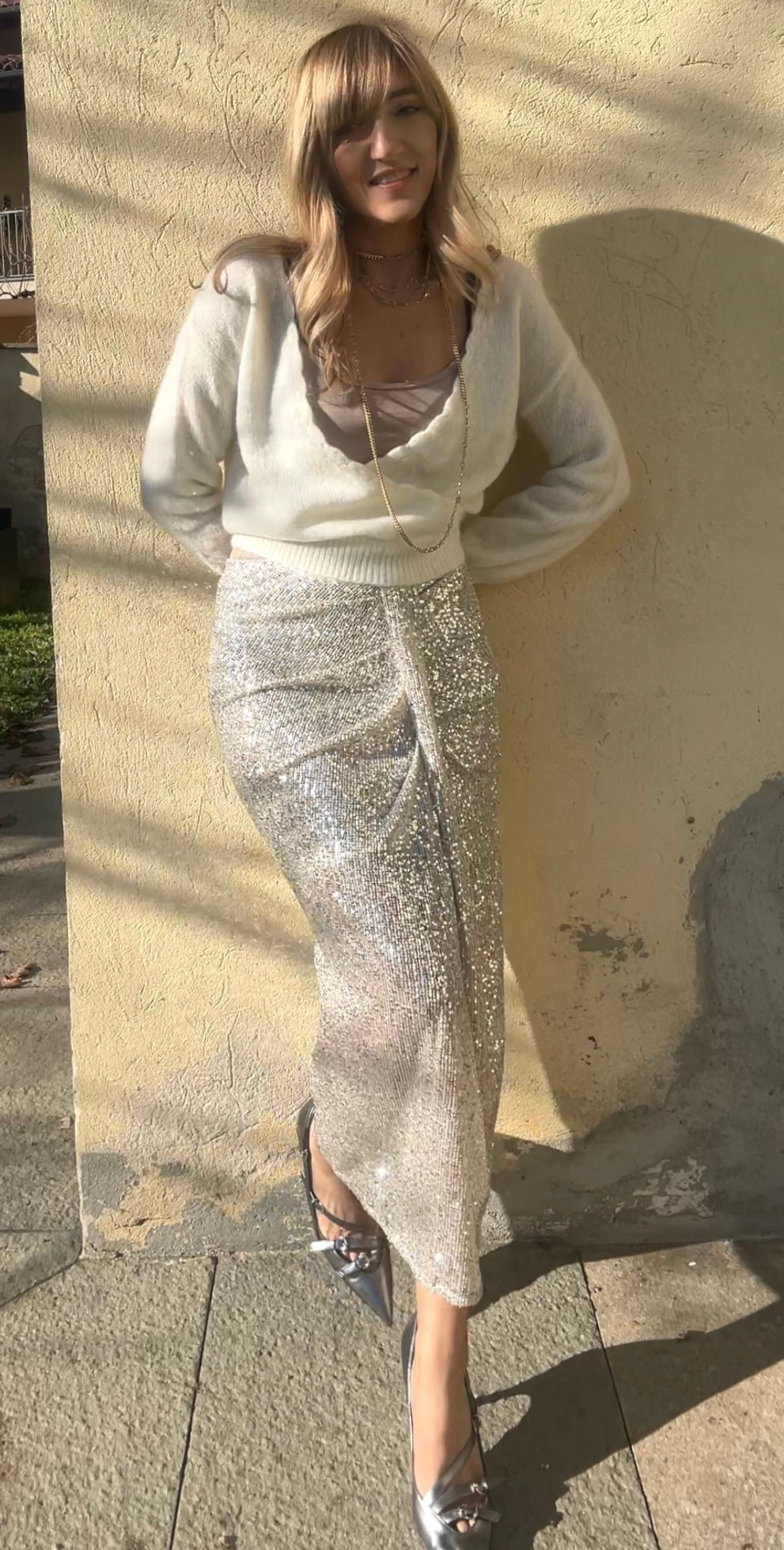 Longuette paillettes