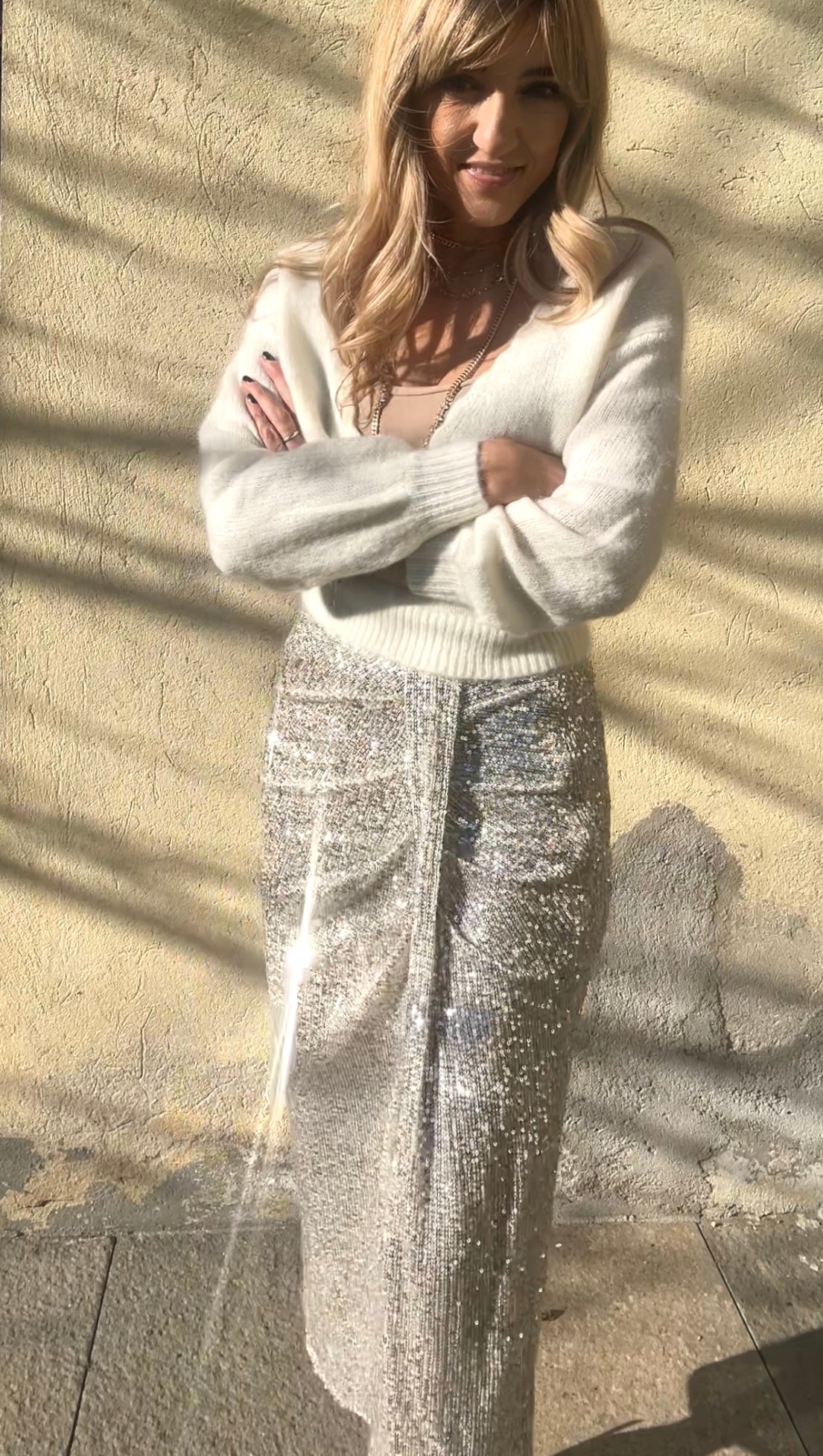 Longuette paillettes
