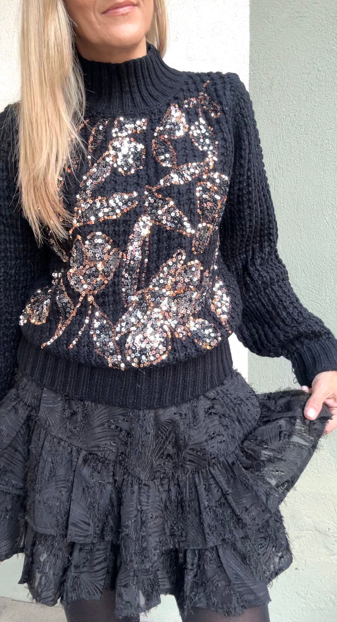 Pull paillettes